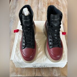 Alexander McQueen lug sole combat boot tread slick